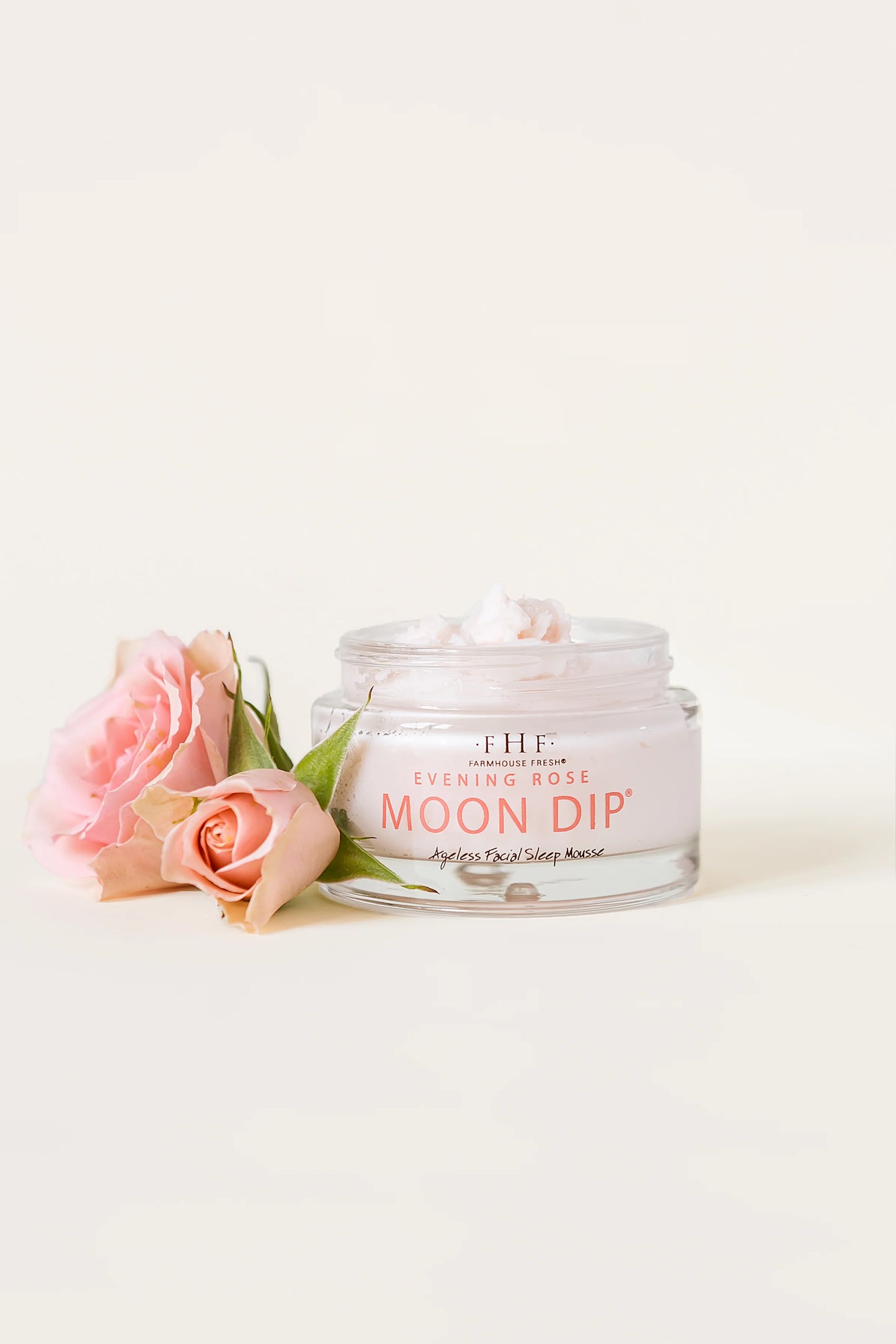 Farmhouse Fresh Evening Rose Moon Dip® Ageless Facial Sleep Mousse with Peptides + Retinol